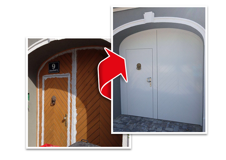 Tür Aluminiumverkleidung